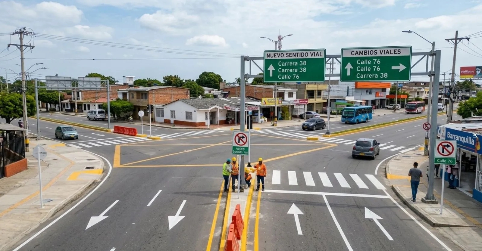Cambios viales en el barrio Betania de Barranquilla: Así funcionan los carriles