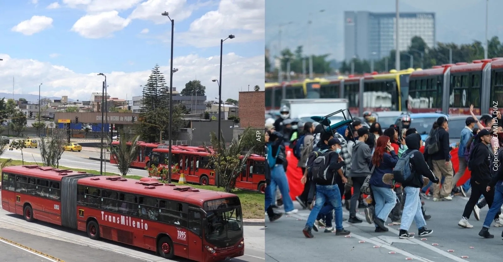 Manifestaciones en Bogotá HOY 09 de julio de 2026: cierran dos estaciones de TransMilenio por bloqueos en la Av. Caracas