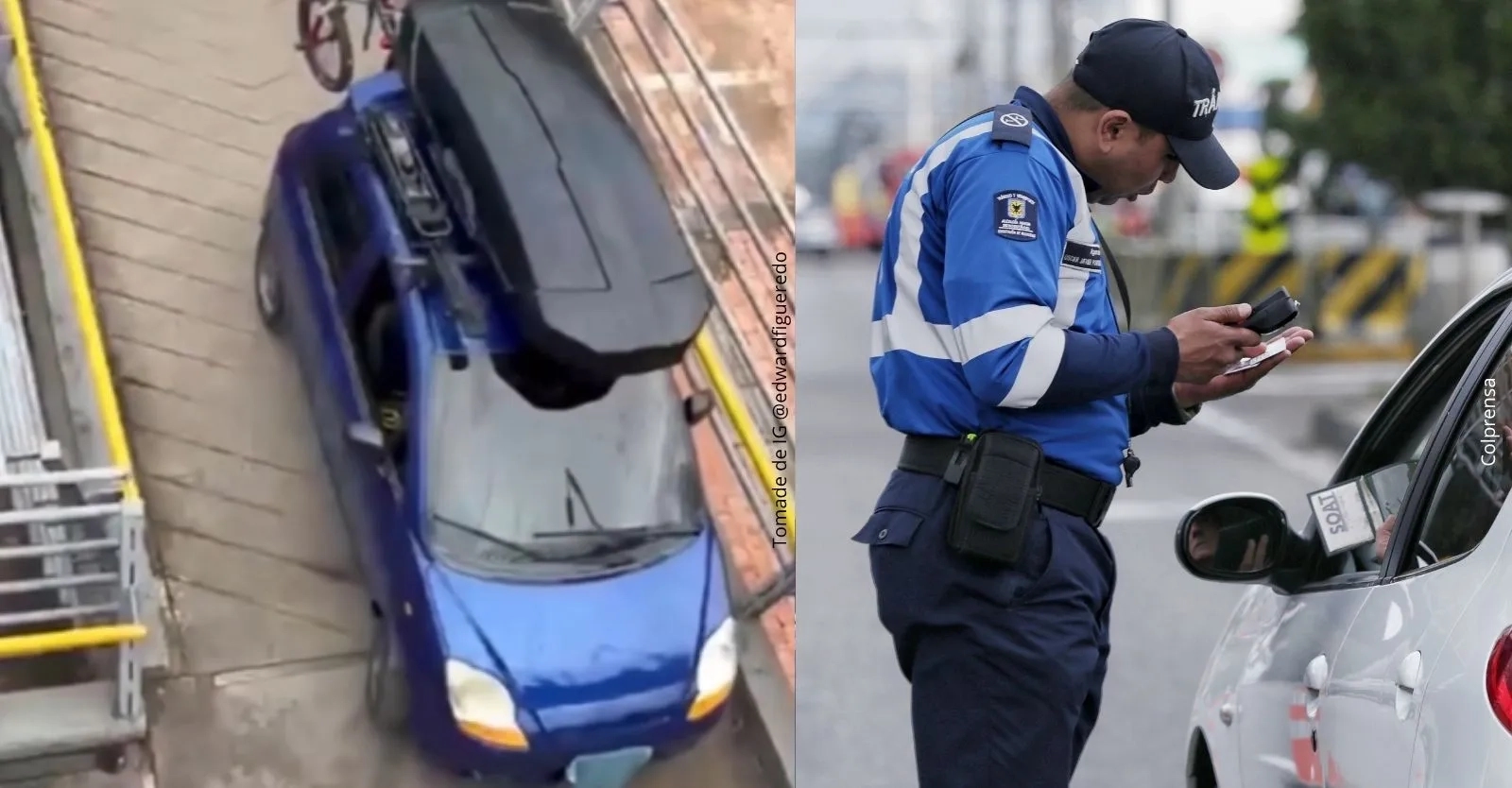¿Cuáles son las multas para carro y moto que intenten transitar por un puente peatonal en Colombia?
