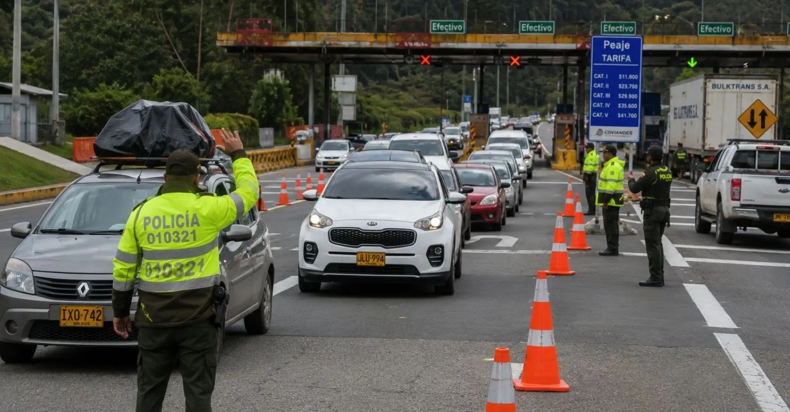 Así funcionará el plan éxodo y el pico y placa regional durante el puente festivo.