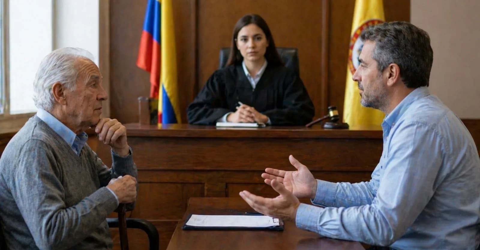 ¿En qué casos está exonerado un colombiano de pagar la cuota alimentaria de un adulto mayor?
