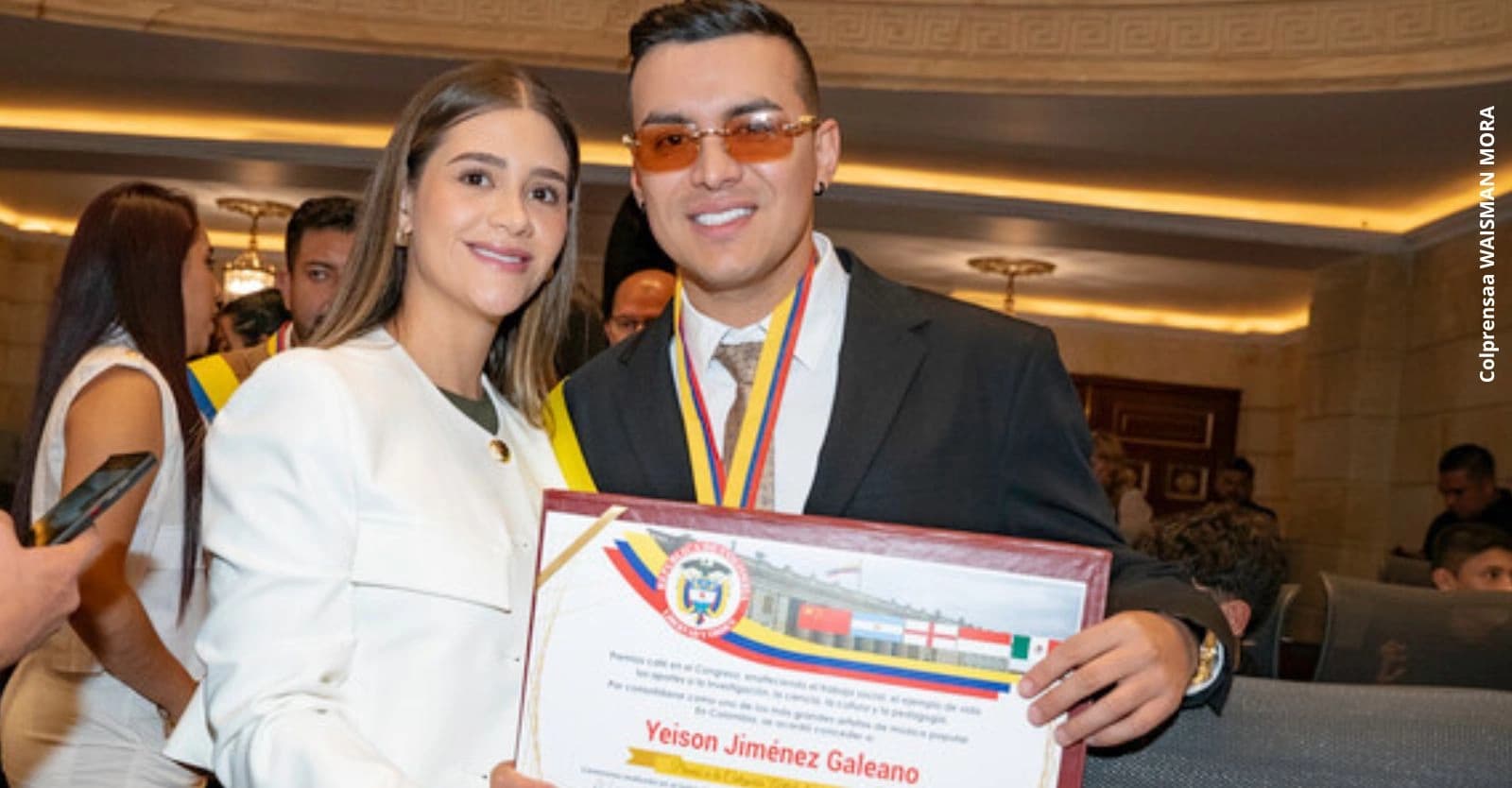 Así fue la llegada de la esposa e hijos de Yeison Jiménez a su homenaje en el Campín