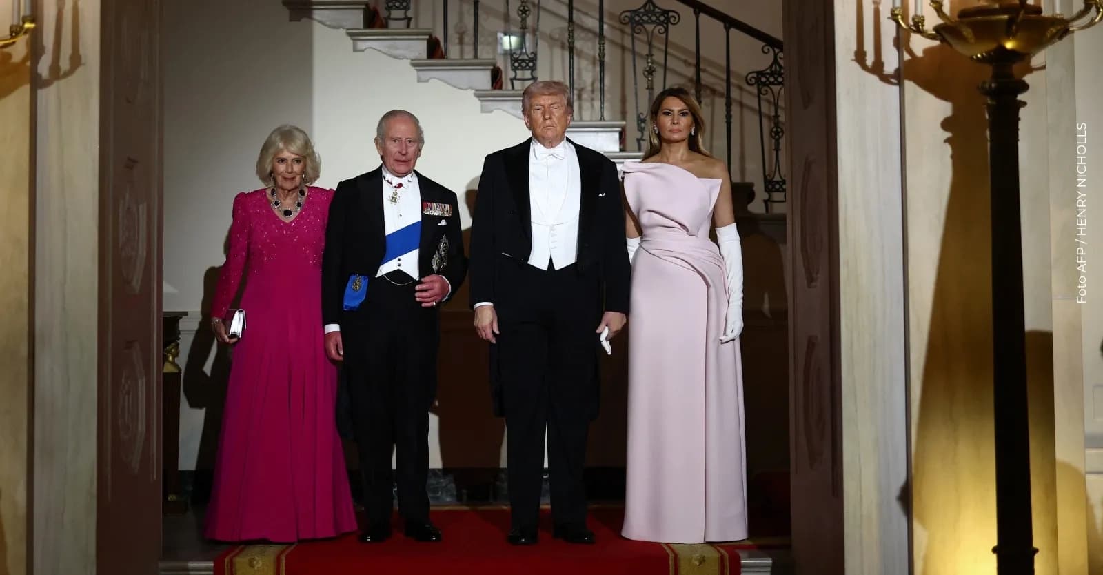 Melania Trump soltó mano de Donald Trump en plena visita del rey Carlos III y Camila ¿Desplante o protocolo?