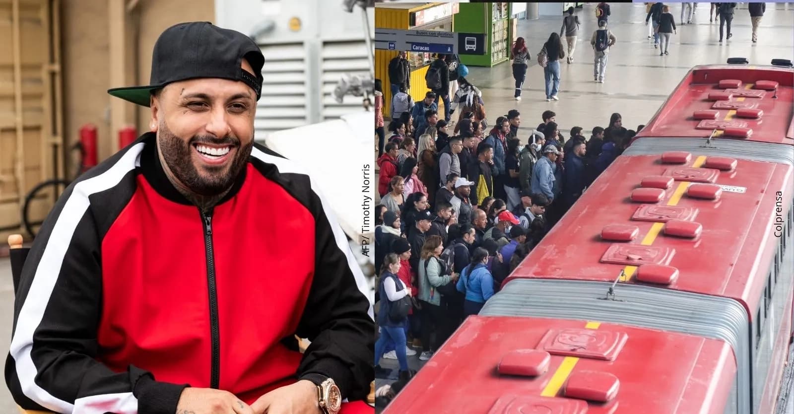 Nicky Jam sorprendió a Bogotá al subirse a TransMilenio: ¿Cómo fue su recorrido?