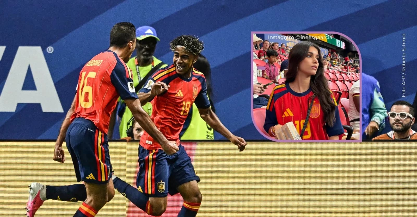 Inés García, la novia de Lamine Yamal mayor que él, quien es su "amuleto" en el Mundial 2026