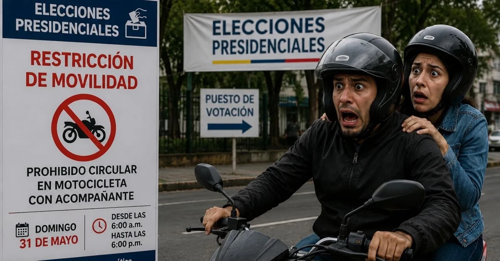 Elecciones Colombia 2026: ¿Habrá restricción de parrillero este 31 de mayo? 