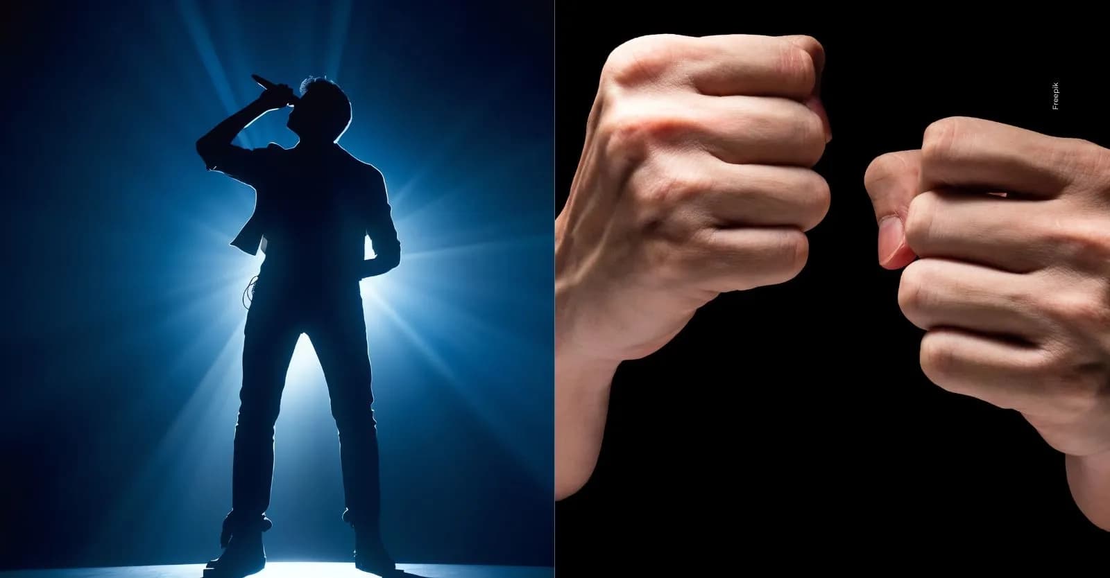 Agreden a famoso cantante en pleno concierto y termina con el rostro ensangrentado: un vaso de vidrio le cortó la cara