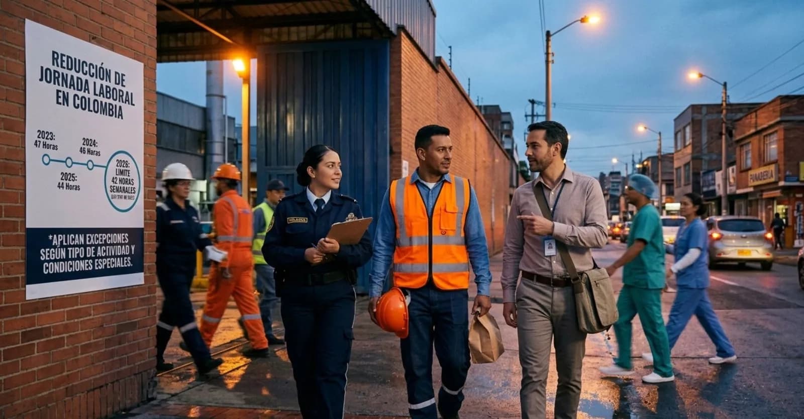 Reducción de jornada laboral en Colombia 2026: estos trabajadores no tendrán la semana de 42 horas
