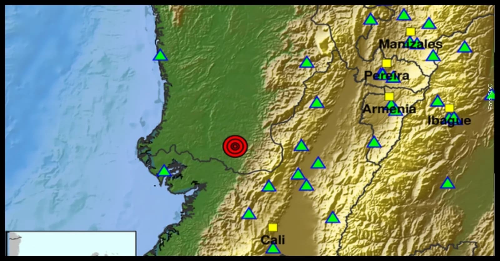 Temblor hoy en Colombia, 14 de mayo 2026: sismo se sintió fuerte en Armenia y en el Valle del Cauca