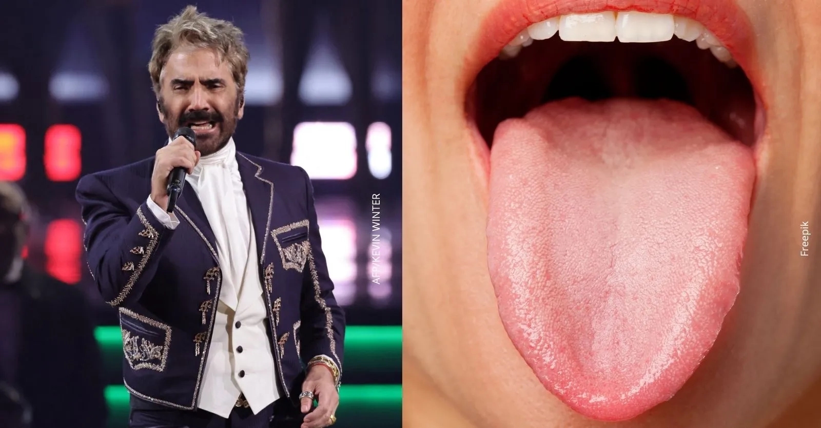 Alejandro Fernández es tendencia por el color de su lengua: ¿A qué se debe?