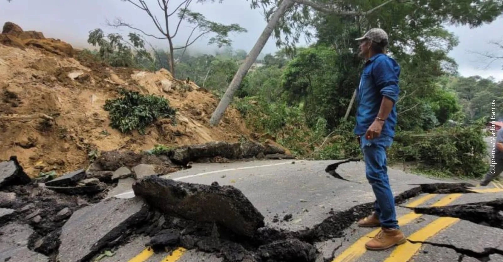 Estas son las vías que presentan cierres en Colombia tras el terremoto de magnitud 7.4