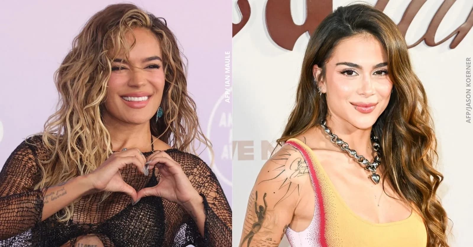 Karol G y Greeicy cantan juntas en vivo como homenaje a los colombianos