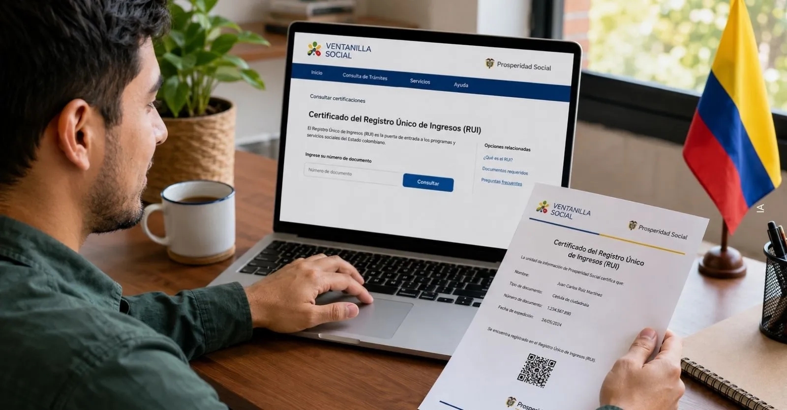 Nuevo Sisbén en Colombia: Paso a paso para descargar el certificado del Registro Universal de Ingresos (RUI)