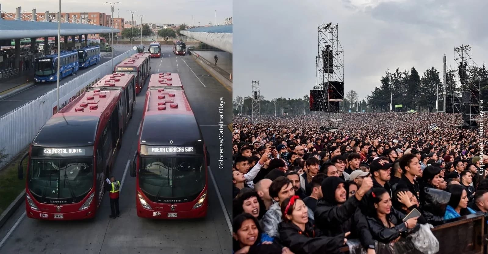 Rutas de TransMilenio para llegar y salir de Rock al Parque 2026