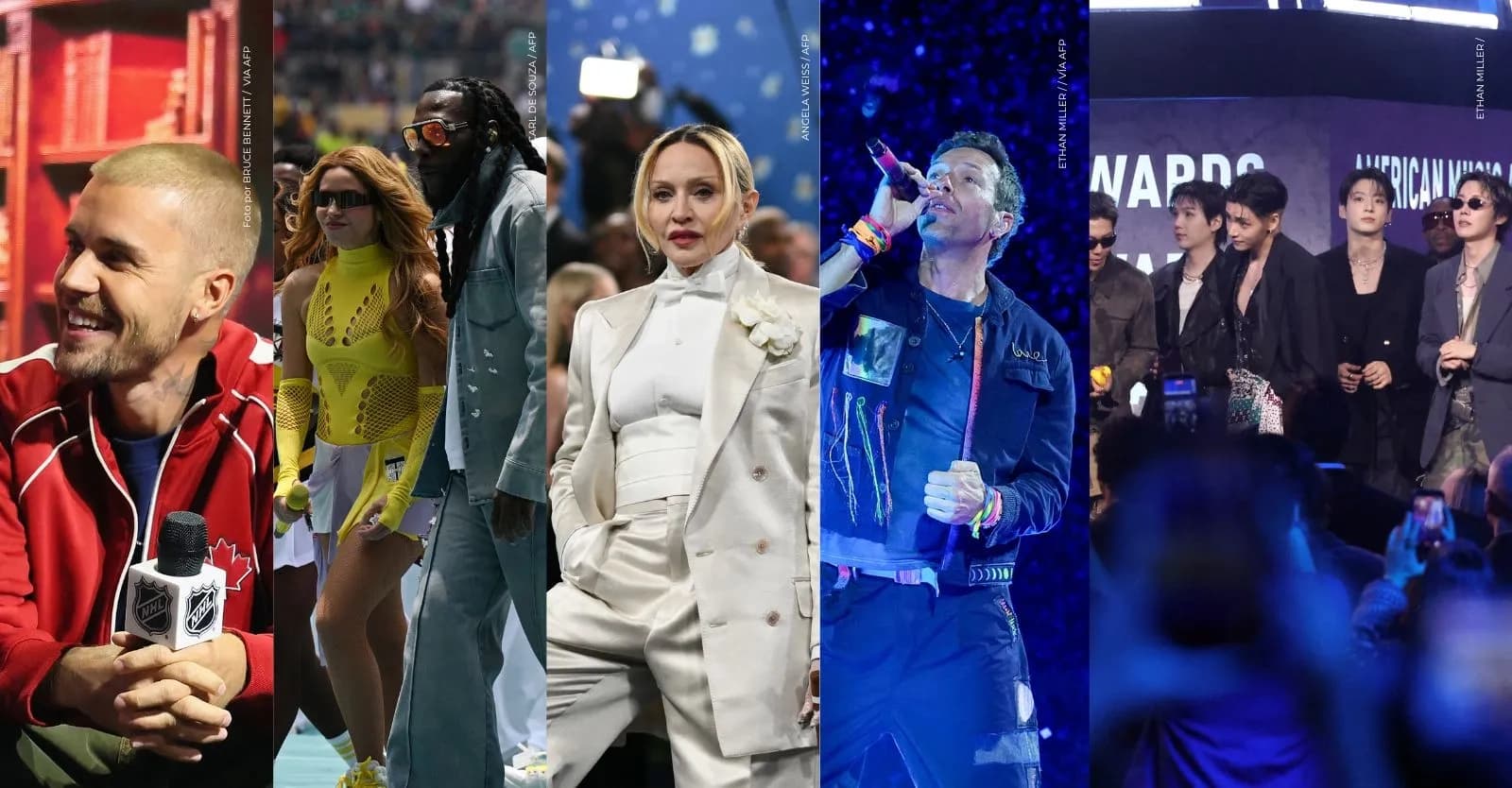 Justin Bieber, Shakira, BTS, Madonna y Coldplay: todos los artistas que estarán en la final del Mundial FIFA 2026