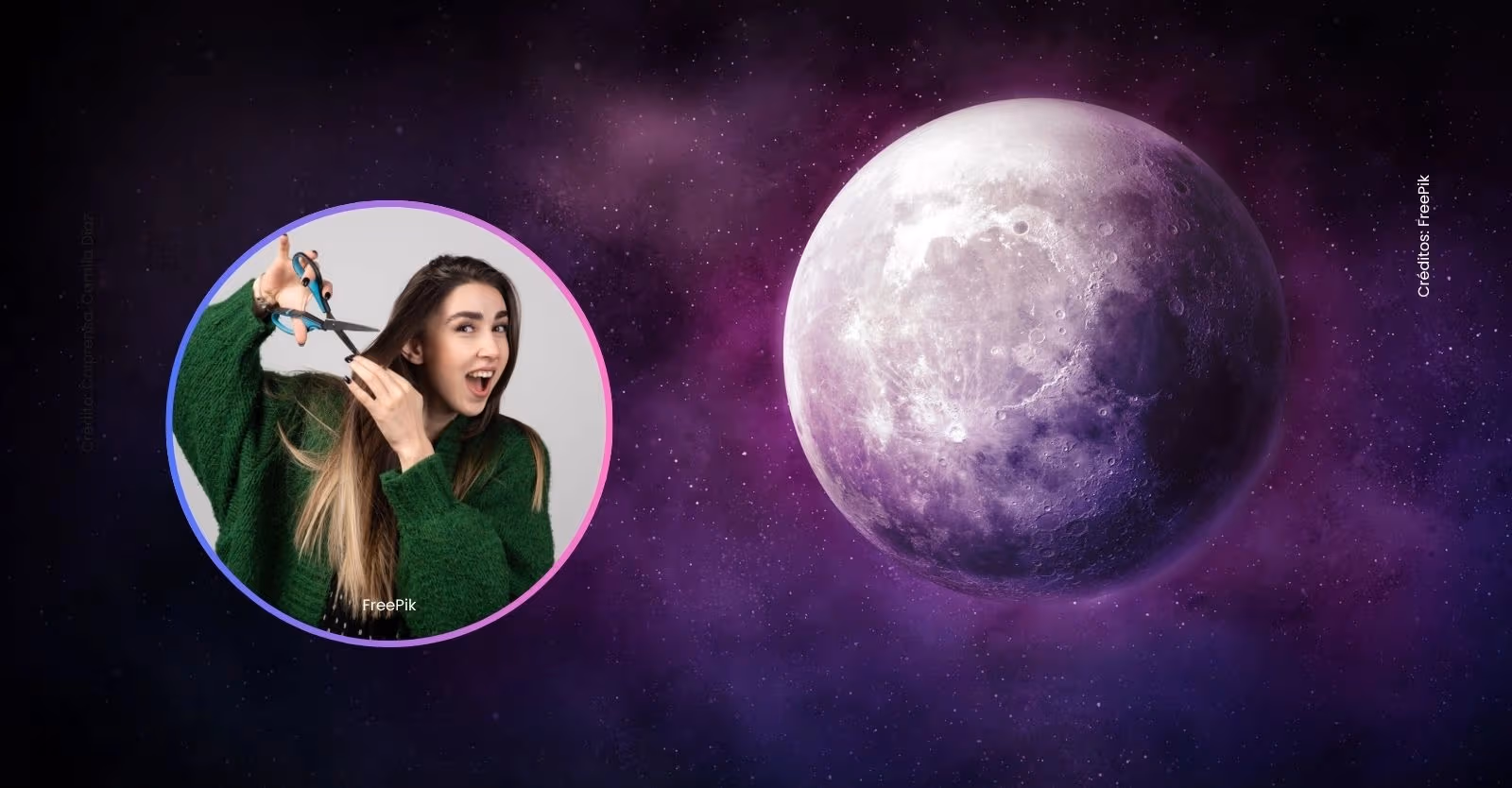Calendario lunar de abril 2026 con los mejores días para cortarse el pelo.