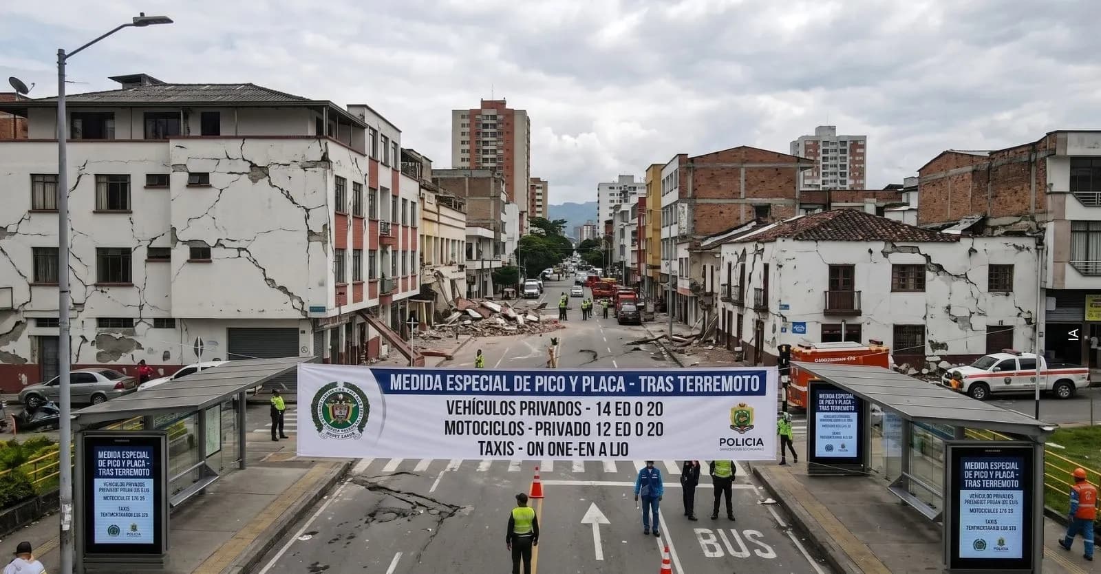 Nuevo pico y placa temporal en Pereira tras terremoto: ¿Qué vehículos tendrán restricción y cómo funcionará?