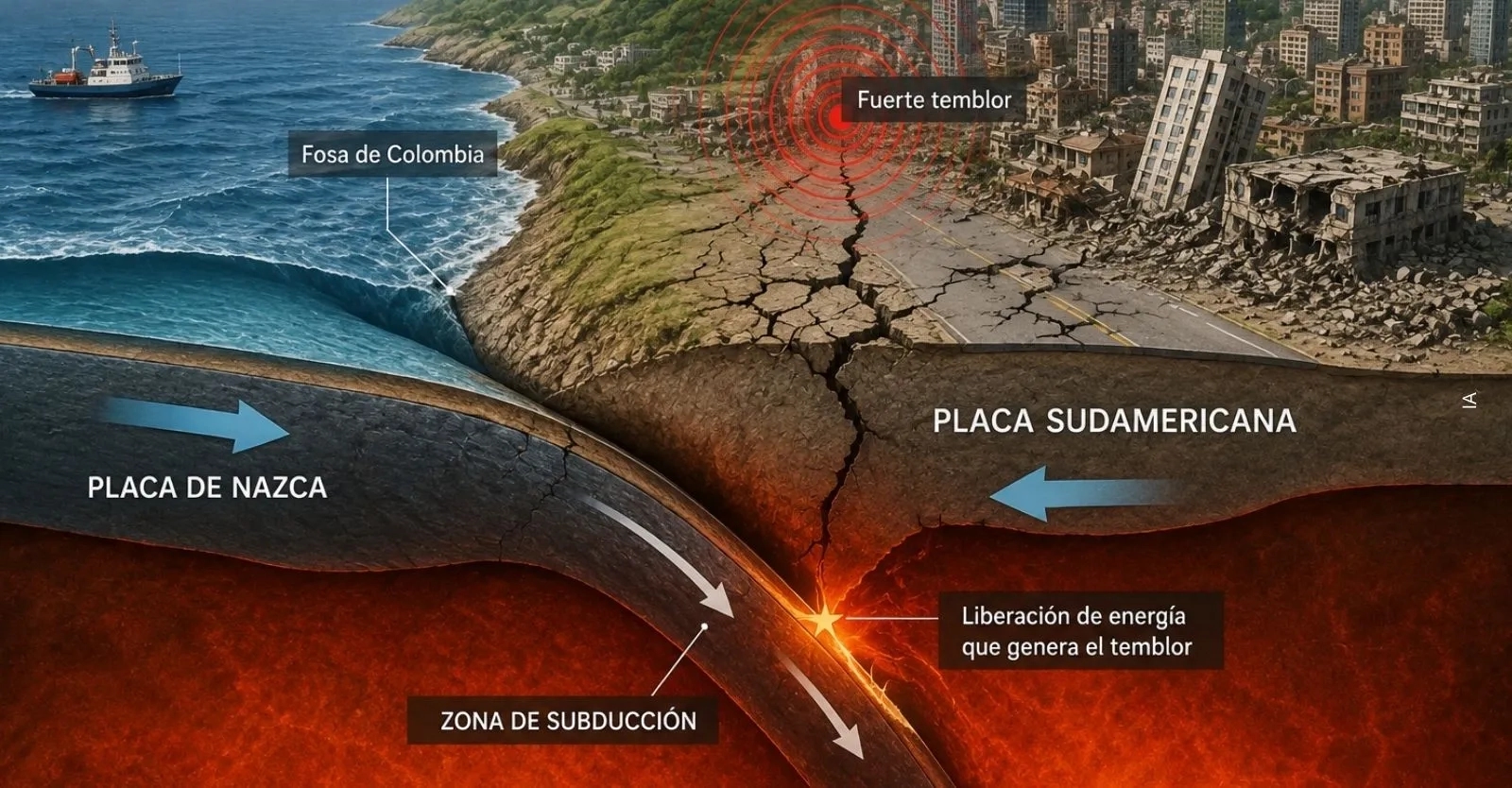 ¿Cuál fue la causa del fuerte temblor en Colombia hoy 10 de agosto del 2026?: Esto explico el SGC