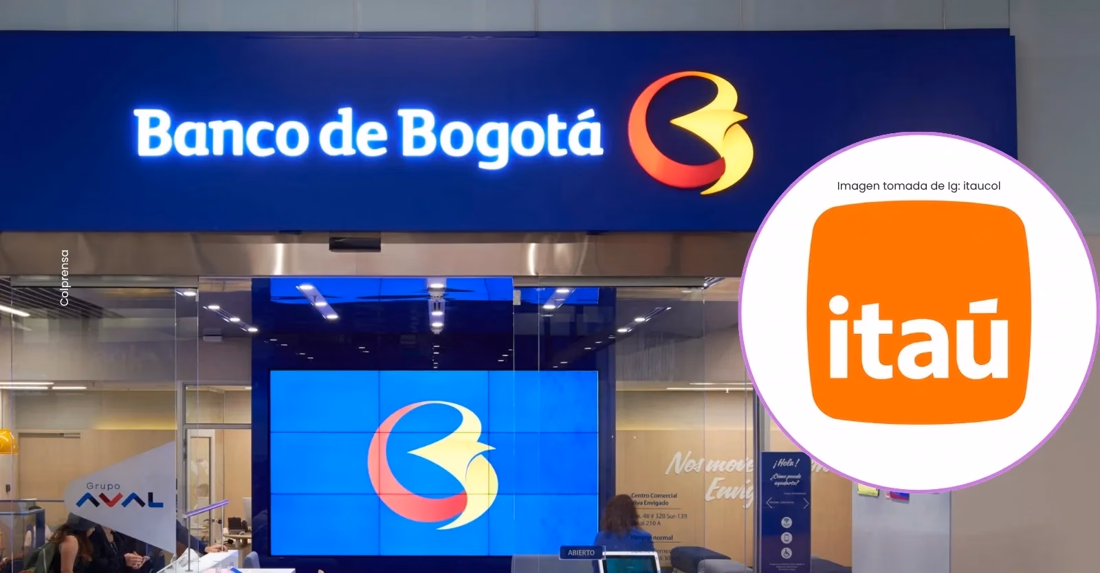Migración de clientes de Itaú Colombia al Banco de Bogotá para productos de banca personas.