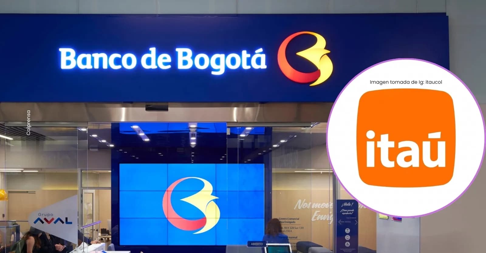 Migración de clientes de Itaú Colombia al Banco de Bogotá para productos de banca personas.