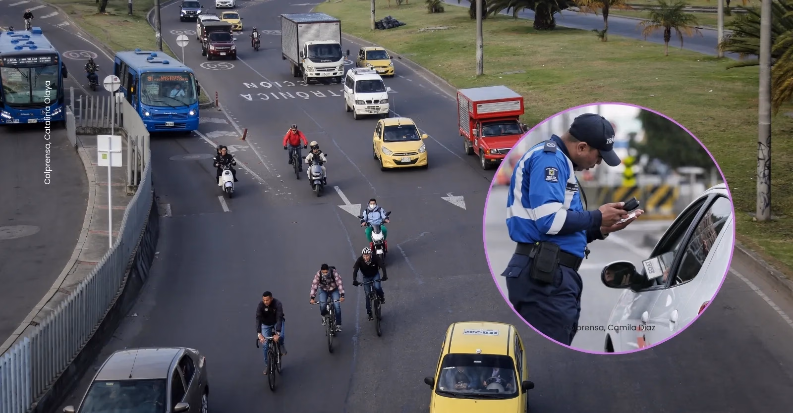 Cierres viales en Bogotá este 1 y 2 de agosto en diferentes corredores de la ciudad.