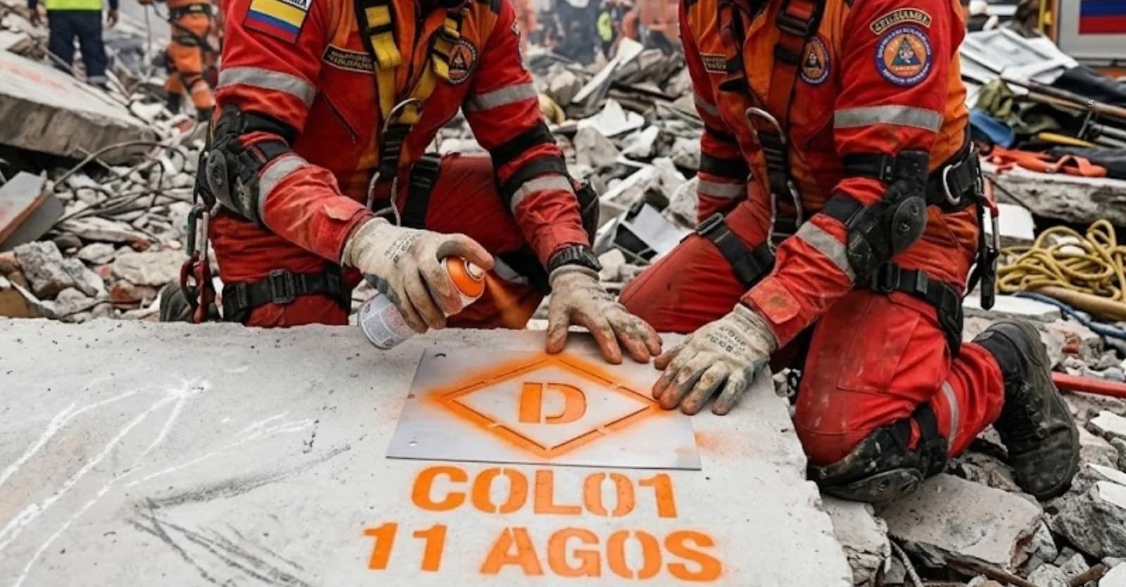 Así son las marcas que dejan bomberos y rescatistas en edificios afectados: sus significados pueden ayudar a salvar vidas